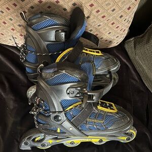 Schwinn Black and Yellow Rollerblades